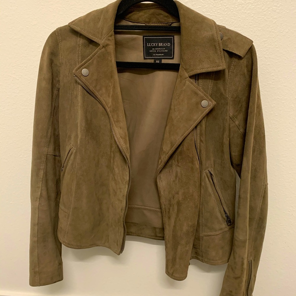 Suede goat leather jacket from Lucky Brand